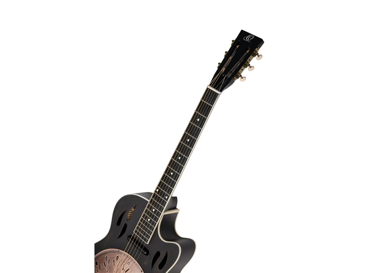 Ortega RRG40CE-DBK Americana Series Resonator Guitar, Cutaway, Satin black 
