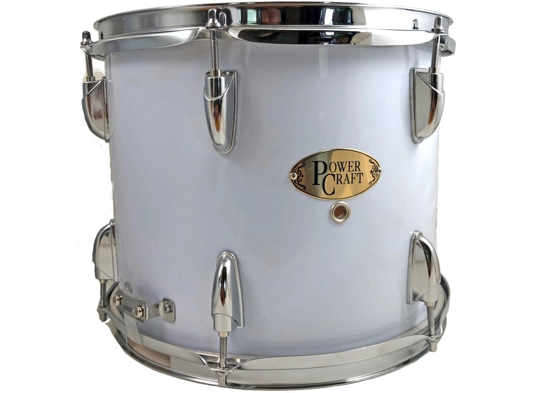 Power Craft PE-022B-10 Powercraft Marching snaredrum 12x10 White 