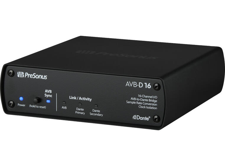 PreSonus AVB-D16 Network Switch and Bridge, Black