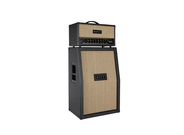 Revv 2x12" Extension Cabinet, Vertical Slanted, Black, Black Grill - RV30 