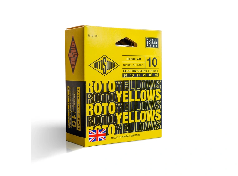 Rotosound R10-10 Yellow 10-46 (10-Pack) (010-046) 