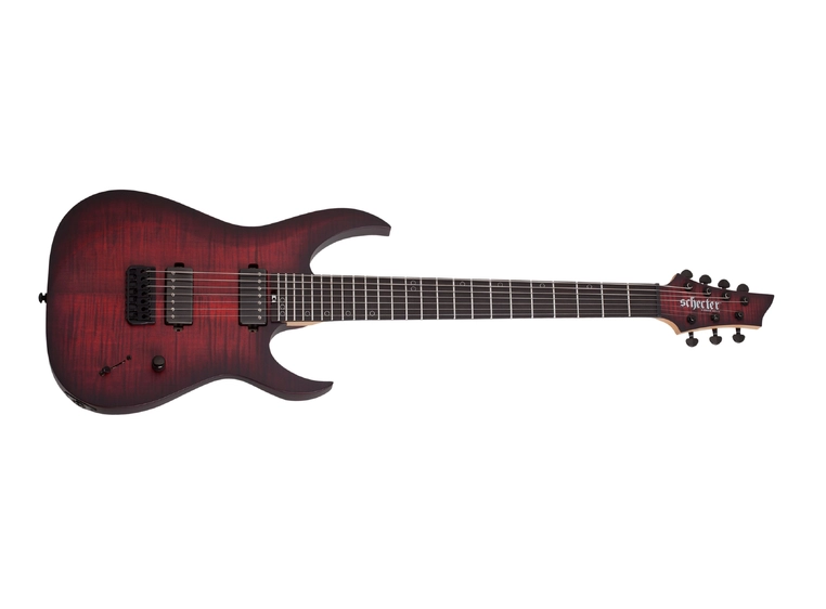 Schecter Sunset-7 Extreme Scarlet Burst 