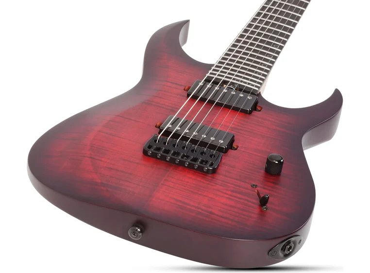 Schecter Sunset-7 Extreme Scarlet Burst 
