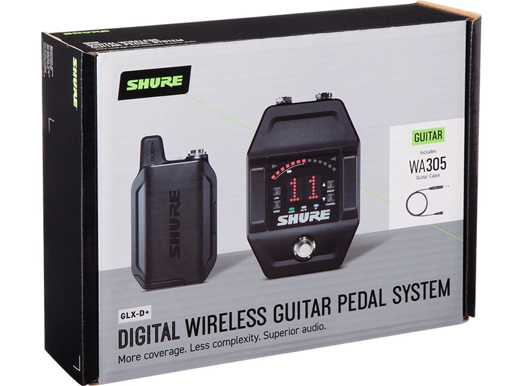 Shure GLXD16+ Gitarpedal-system 2.4 / 5.8 GHz 