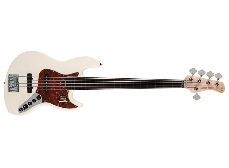 Sire Marcus Miller V7 Alder-5 Fretless Antique White 