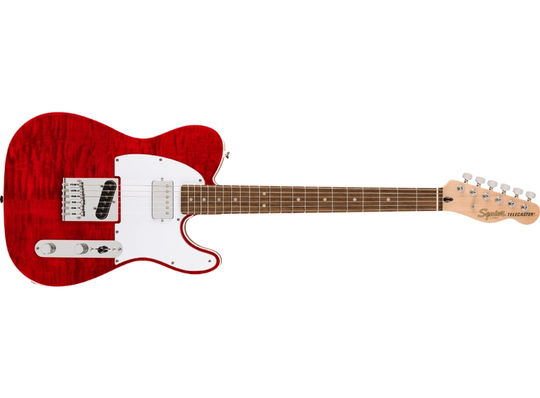 Squier Affinity Telecaster FMT SH LF, Crimson Red Transparent 