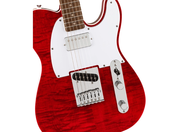 Squier Affinity Telecaster FMT SH LF, Crimson Red Transparent 