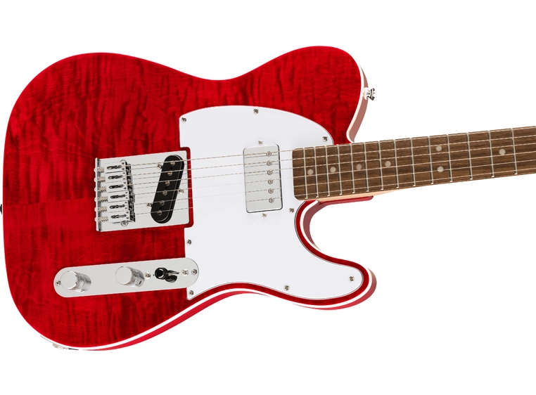 Squier Affinity Telecaster FMT SH LF, Crimson Red Transparent 