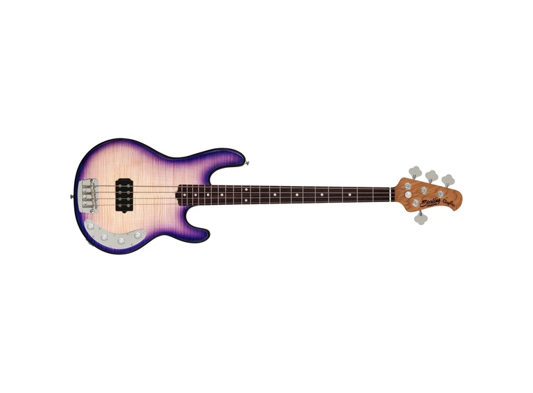 Sterling By Music Man RAY34FM Flame Maple Purple Sunset 