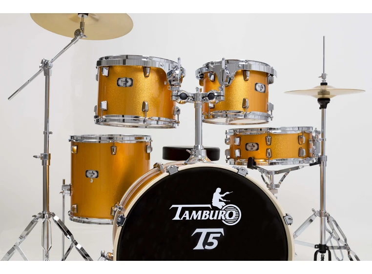 Tamburo TB T5S22YWSK T5 Trommesett 10T 12T14FT14SD22BD Yellow Sparkl 
