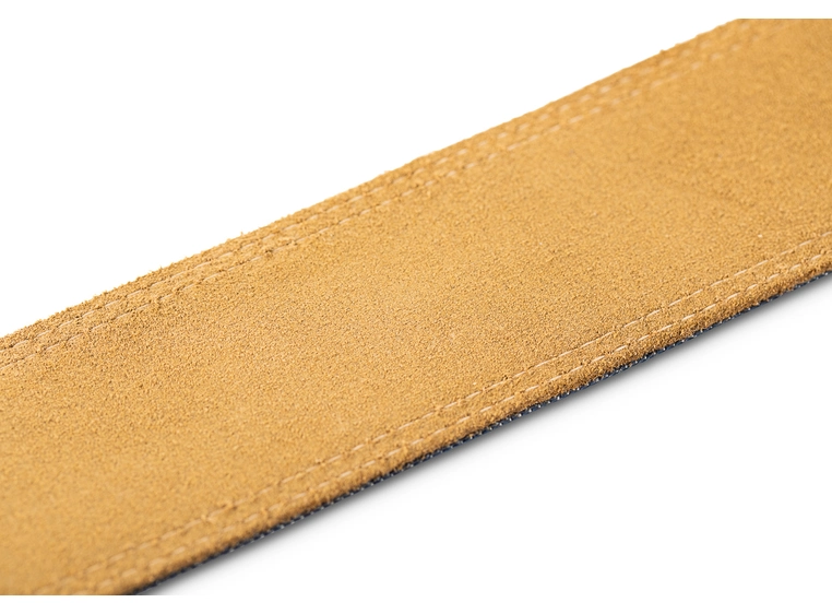 Taylor Blue Denim Strap Gold Logo, 2" 
