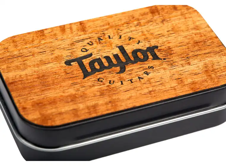 Taylor Pick Tin, Koa Top Collectable Darktone Series 