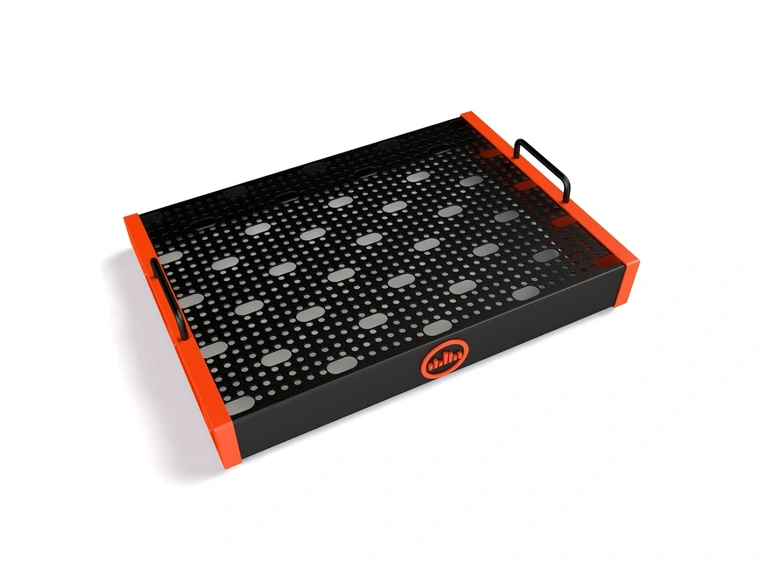 Temple Audio Design DUO Pedalbrett (32 x 43 cm) - Temple Red 