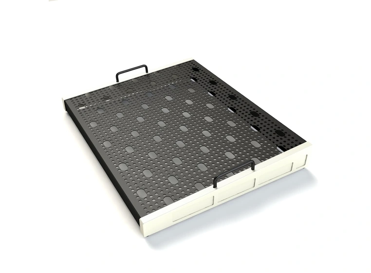 Temple Audio Design TRIO Pedalbrett (42 x 53 cm) - Vintage White 