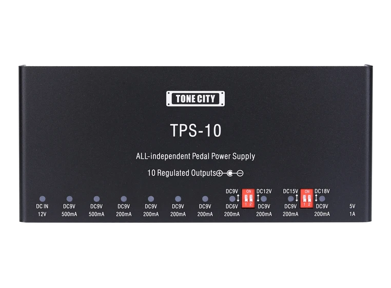 Tone City TPS-10 - Multi Power Supply with 10 Outputs 