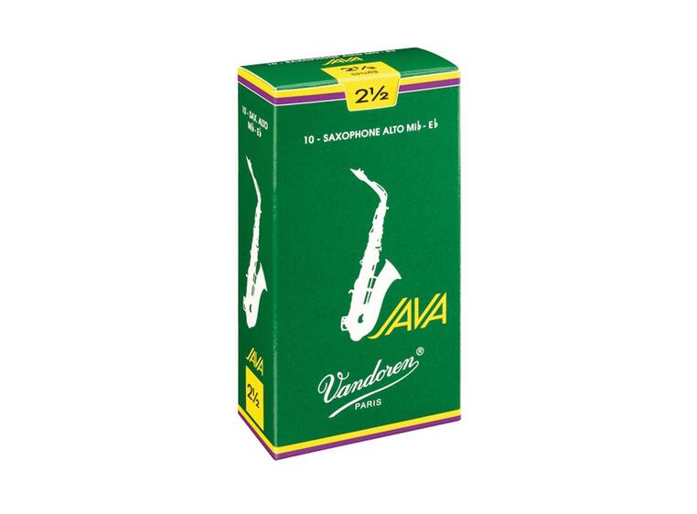 Vandoren Java Alto Saxophone Reeds 2.5 10-pack