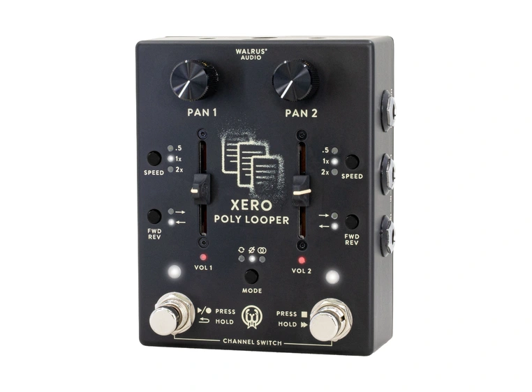 Walrus Audio Xero Polylooper Black Dual channel/stereo Looper Pedal 