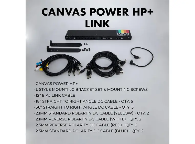 Walrus Canvas: Power HP Plus Link 3x3A,7x500mA output pedalboard PSU, Link 