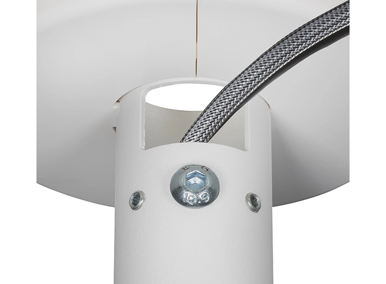 B-Tech BT5920/W Fixed Ceiling Mount for Ø38mm Poles, White 