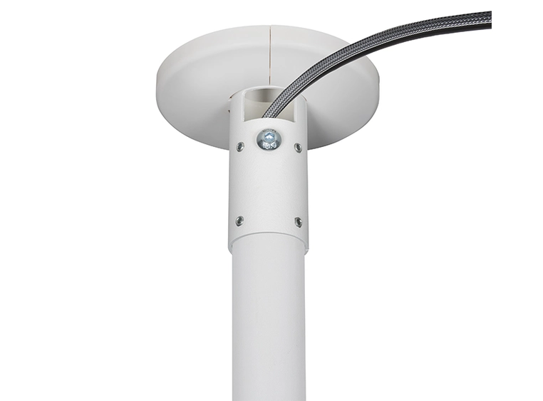 B-Tech BT5920/W Fixed Ceiling Mount for Ø38mm Poles, White 