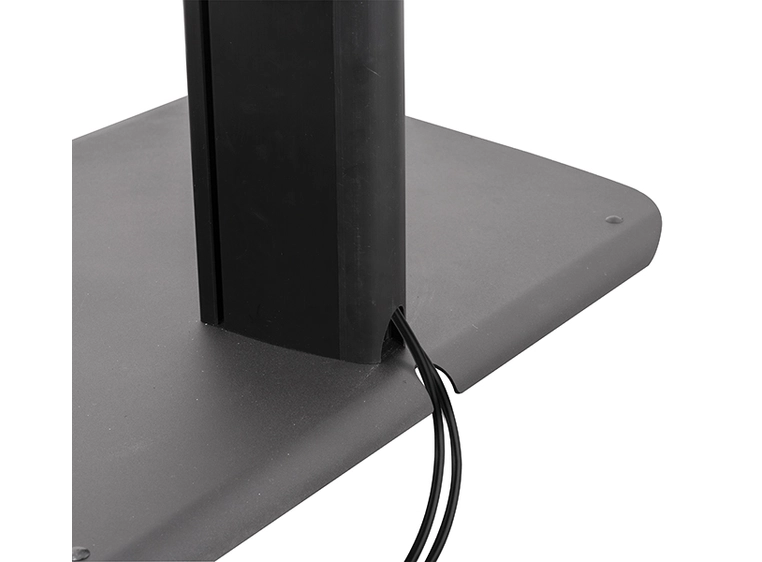 B-Tech BTF842/BB System X Universal Dual Flat Screen Floor Stand 2.4m Black/Black 