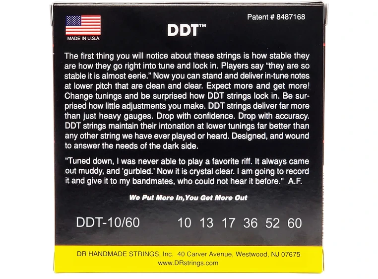 DR Strings DDT-1060 el-gitarstrenger (010-060) 