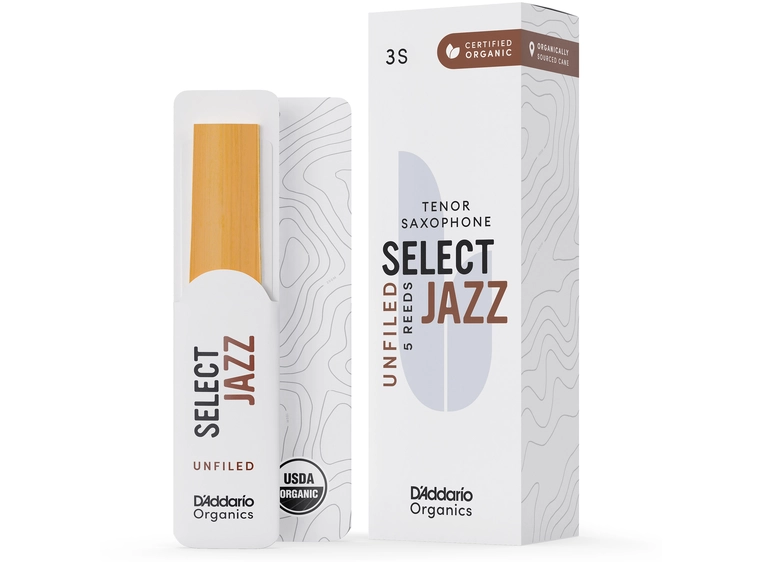 D'Addario Woodwinds ORRS05TSX3S 5-pk 3S Org. Select Jazz Un-Filed Tenor-sax 
