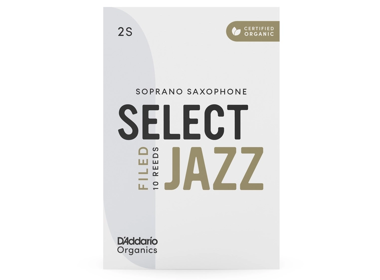 D'Addario Woodwinds ORSF10SSX2S 10-pk 2S Org. Select Jazz Filed Sopran-sax 
