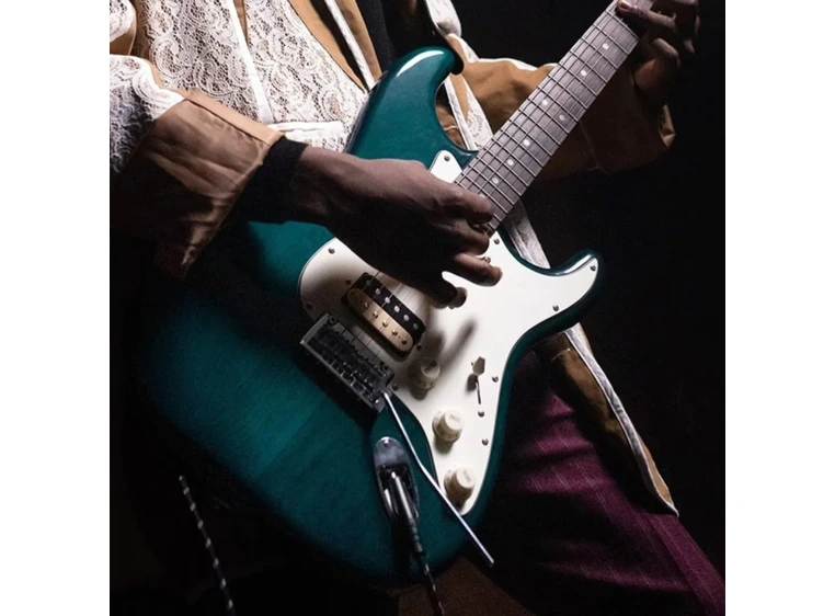 Donner DST-400B el-gitar dark green 