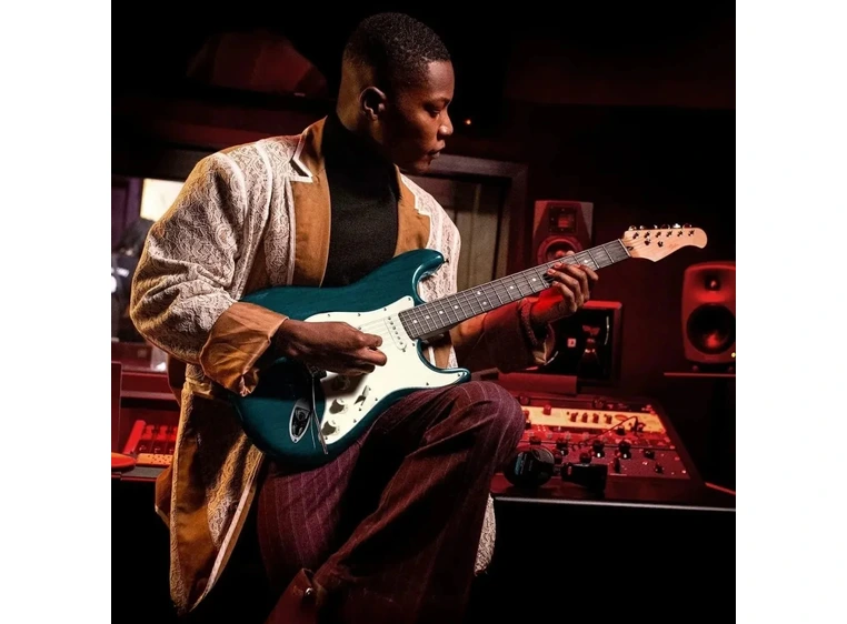 Donner DST-400B el-gitar dark green 