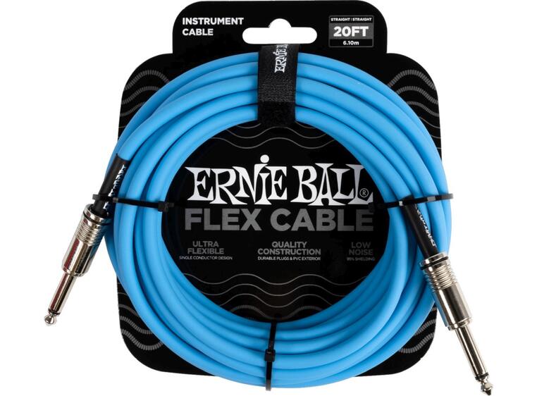 Ernie Ball 6417 instrumentkabel 6m Blå