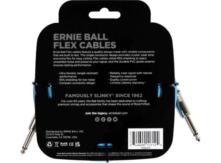 Ernie Ball 6417 instrumentkabel 6m Blå
