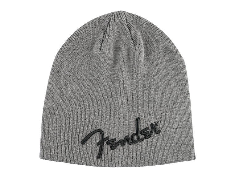 Fender Logo Beanie Charcoal Heather Gray One Size 