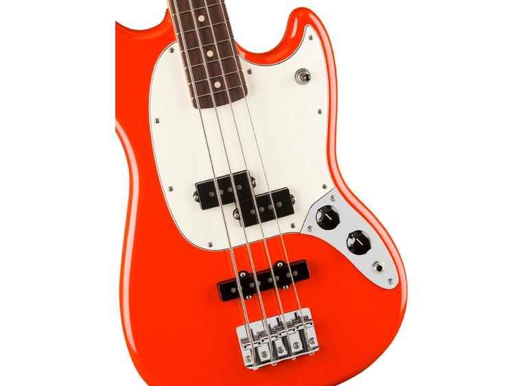 Fender Player II Mustang Bass PJ RW, Coral Red