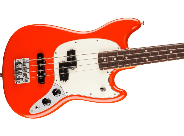 Fender Player II Mustang Bass PJ RW, Coral Red