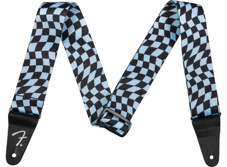 Fender Wavy Checkerboard Reim, Blue Polyester 