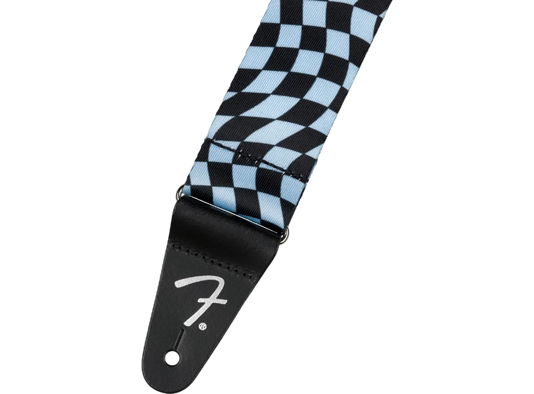Fender Wavy Checkerboard Reim, Blue Polyester 