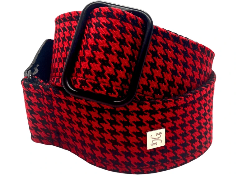 Get'm Get'm Fly Hounds Tooth Red 2” Gitarreim 