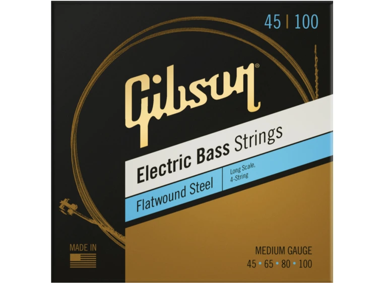 Gibson S&A Long Scale Flatwound (045-100) EB Strings Medium 