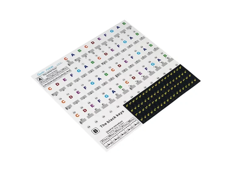 Guitto GFM-02 klistremerker - tangenter 