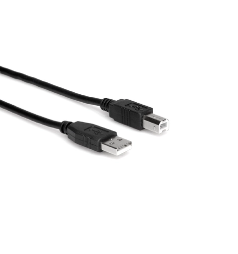 Hosa USB210AB USB 2.0 A/B 10f sort