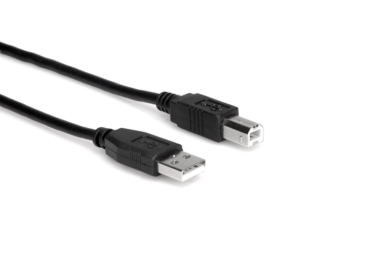 Hosa USB210AB USB 2.0 A/B 10f sort 