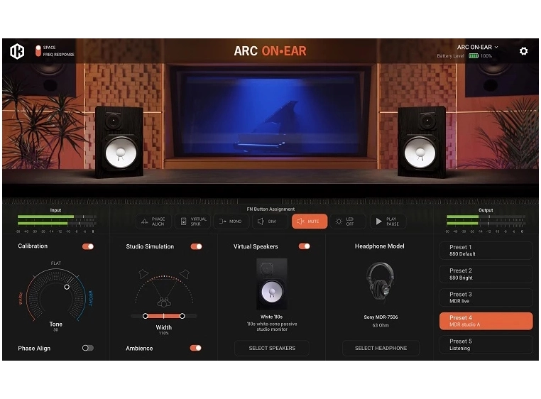 IK Multimedia ARC On-Ear Hodetelefonforsterker 