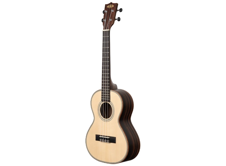 Kala KA-SSEBY-T Solid Spruce Top Ebony Tenor Ukulele, med bag (UB-T) 