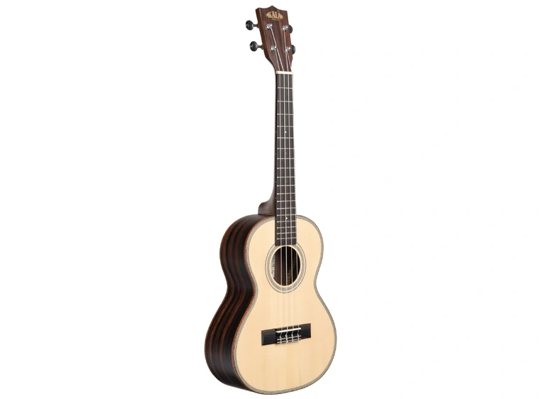 Kala KA-SSEBY-T Solid Spruce Top Ebony Tenor Ukulele, med bag (UB-T) 