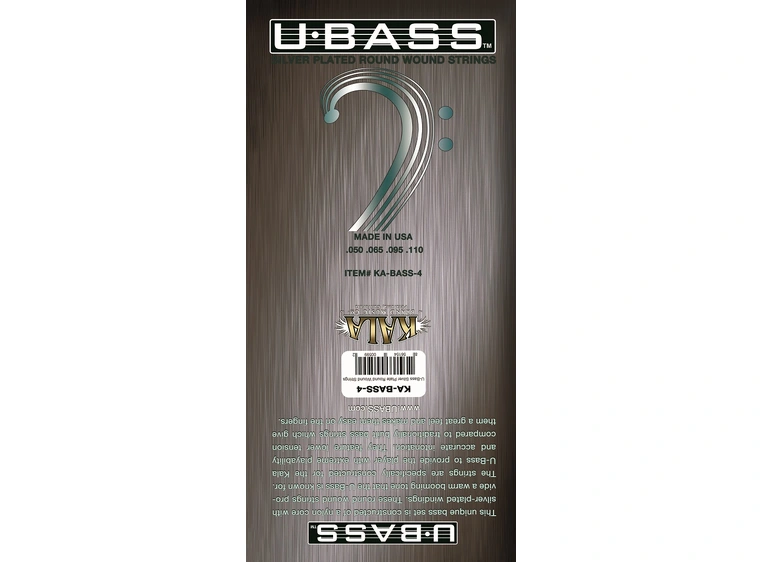 Kala U-Bass Metal Roundwound String Set, 4-String 