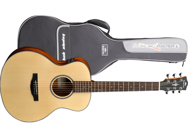 Kepma Guitars Travel ES36E-K10 Natural Mini OM Ak.gitar m/pickup 