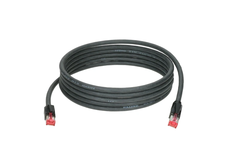 Klotz RamCAT 5 SF/UTP RJ45-RJ45 CAT5e cable Black 1m 