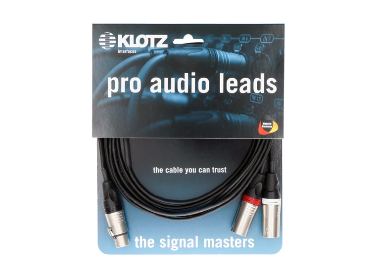 Klotz SMY stereo microphone Y XLR 5p F - 2 x XLR 3p M 1,5m 