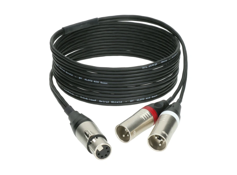 Klotz SMY stereo microphone Y XLR 5p F - 2 x XLR 3p M 1,5m 